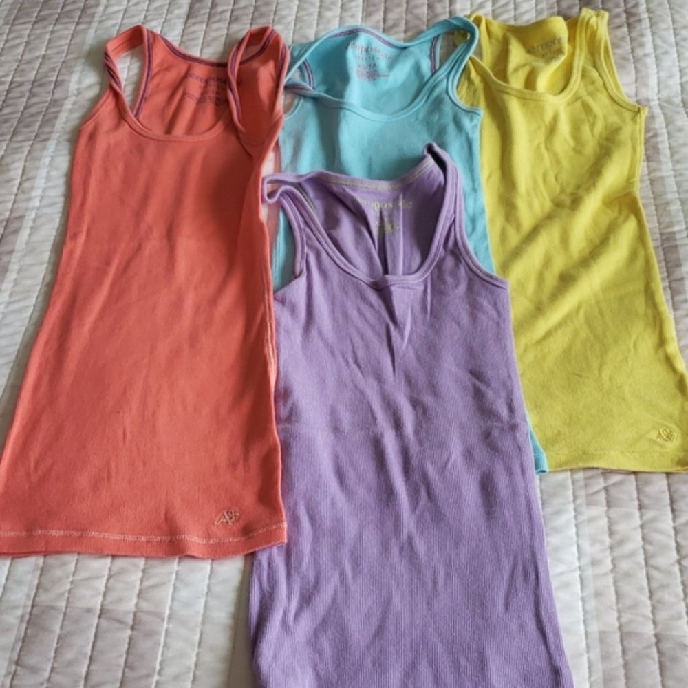 4 Aeropostale tanks